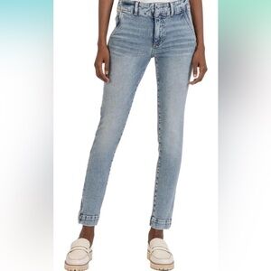 KUT FROM THE KLOTH Reese Straight Leg Ankle Zip Jeans Size 0L NWT
